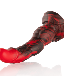 Gode Dragon XL Ares 17x5cm Rouge et Noir