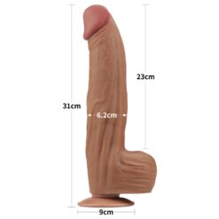 Gode Géant Anal pour Jeux Hard 31x6cm