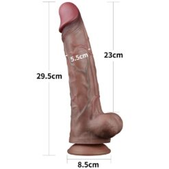 Gode Réaliste Flexible XL Peau Naturel