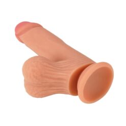 Gode Réaliste Naturel avec Testicules 21x4cm