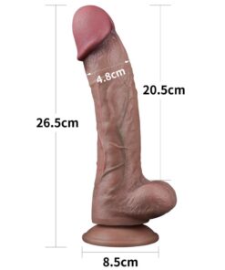 Gode Réaliste XL Peau Naturel 26 cm