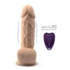 Gode Réaliste XL Vibrant 21x5,1cm, télécommandé & souple