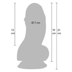 Gode XXL Plaisir Infernal 19x7cm