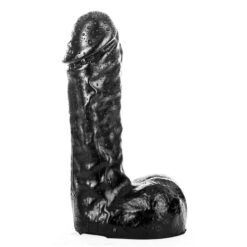 Godemichet Veiné XL noir de 5cm de diamètre