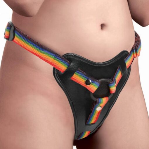 Harnais Ajustable Gode Ceinture Rainbow
