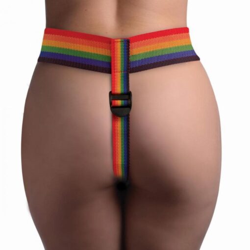 Harnais Ajustable Gode Ceinture Rainbow