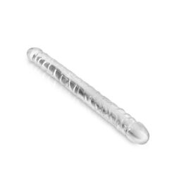 le double gode anal 34cm transparent