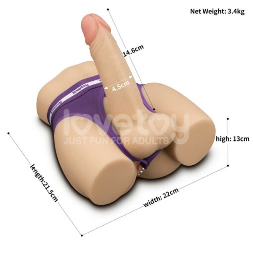 Masturbateur Anus et Gode XL Pliable