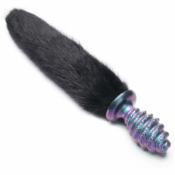 Plug Anal Brillant Misty Tail Noir