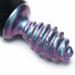 Plug Anal Brillant Misty Tail Noir
