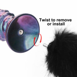 Plug Anal Brillant Misty Tail Noir
