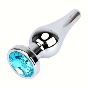 plug anal diamant allongé en forme de fusée