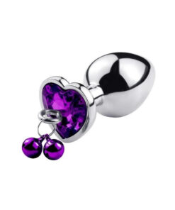 plug anal diamant violet grelot