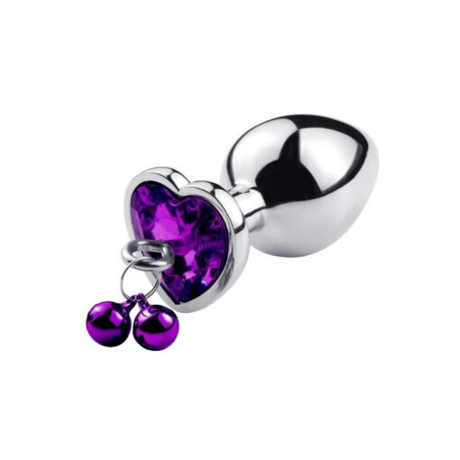 plug anal diamant violet grelot