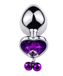 plug anal diamant violet grelot