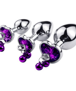 plug anal diamant violet grelot