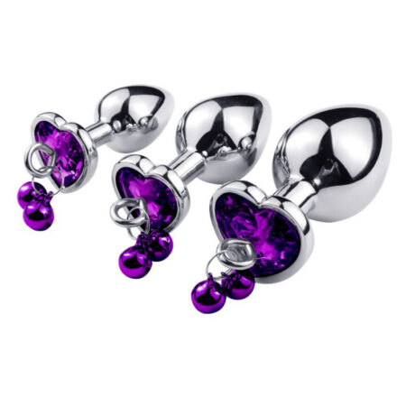 plug anal diamant violet grelot