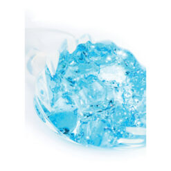 Plug Anal en Silicone Crystal Bleu