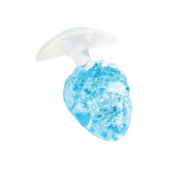 Plug Anal en Silicone Crystal Bleu