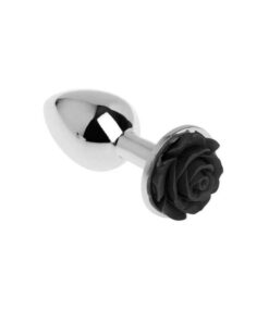 plug anal fleur rose noir