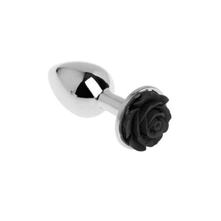 plug anal fleur rose noir