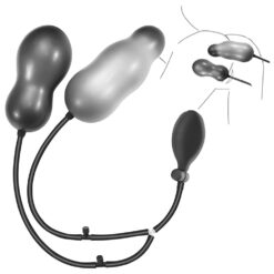 Plug Anal Gonflable Double Pénétration Extrême