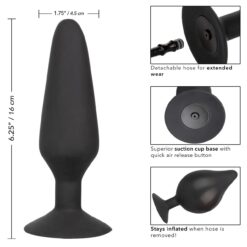 Plug Anal Gonflable Tuyau Amovible 9cm