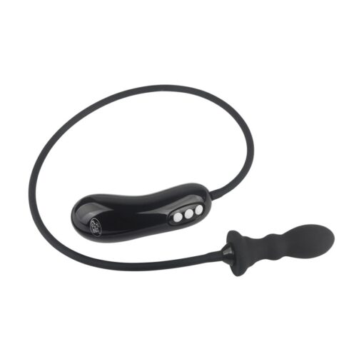 Plug Anal Gonflable Vibrant Silicone Noir