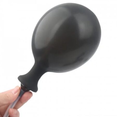 Plug Anal Gonflable Vibrant Silicone Noir