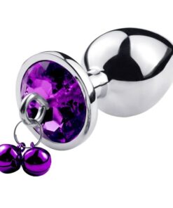 plug anal metal bijou violet