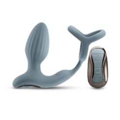 Plug Anal Rotatif et Vibrant Double Cockring