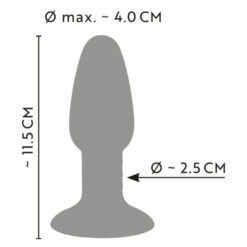 Plug Anal Silicone Multicolor 4 cm