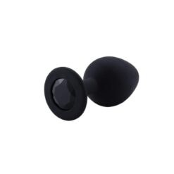 Plug Anal Silicone Noir Diamant Noir