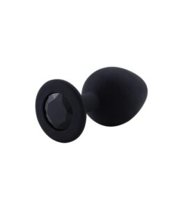 Plug Anal Silicone Noir Diamant Noir