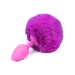 plug anal silicone pourpre lapin