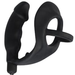 Plug Cock Ring Vibrant Noir