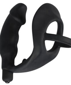 Plug Cock Ring Vibrant Noir