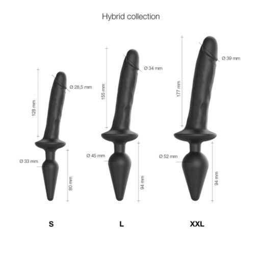 Plug Dildo Switch XXL Noir