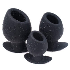 plug toys anus silicone noir