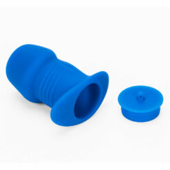 Plug Tunnel Anal Bleu 10x6cm