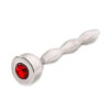 Plug Urètre Métal Diamant Rouge