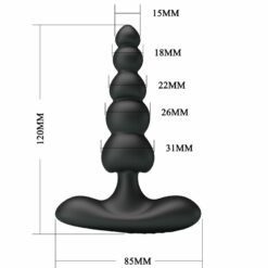 Plug Vibrant Noir pour Plaisir Anal