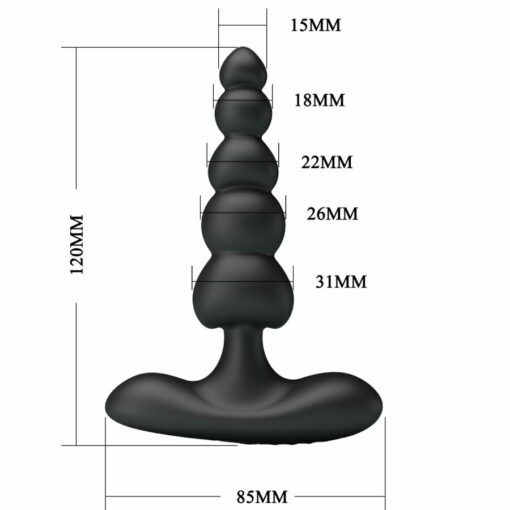 Plug Vibrant Noir pour Plaisir Anal
