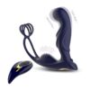 Stimulateur de Prostate Bleu avec Ballstretcher