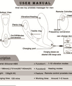 Stimulateur prostatique Vibration Chauffante