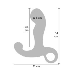 Stimulateur Vibrant Point Prostatique Bleu avec Télécommande