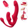 Strapon Féminin avec Triple Vibrateur