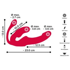 Strapon Féminin avec Triple Vibrateur