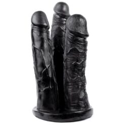 Triple Dildos XXXL Noir 22x9,3cm