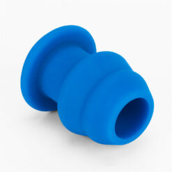 Tunnel Anal Stimulant Bleu avec Bouchon